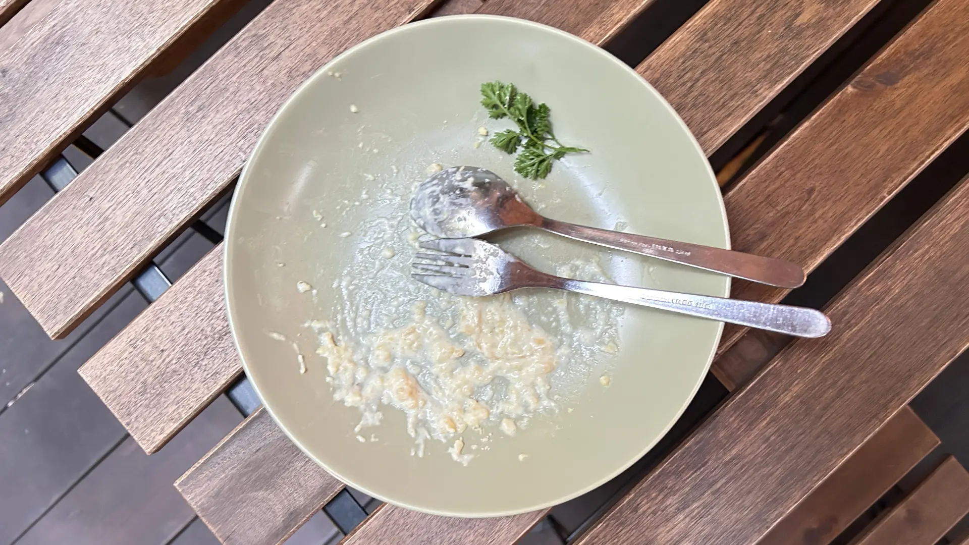 empty dinner plate